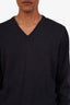 Pal Zileri Navy Wool V-Neck Sweater Size 50 Mens