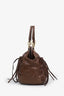 Miu Miu Brown Leather Doctor Top Handle Bag With Strap