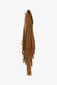 Saint Laurent Brown Suede Fringe Toy Monogram Anita Crossbody Bag