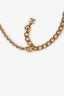 Pre-loved Chanel™ 2024 Gold Tone Transparent Beaded CC Pendant Necklace