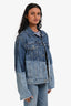 Helmut Lang Blue Denim Patched Distressed Jacket Size L