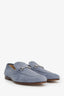 Gucci Light Grey Suede Horsebit Loafers Size 8 Mens