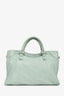 Balenciaga 2013 Mint Green Leather Classic City Bag with Strap