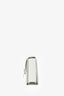 Celine White Grained Calfskin Classic Medium Box Crossbody Bag