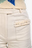 3.1 Phillip Lim White Cotton Wool Mini Shorts Size 0