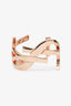 Saint Laurent Rose Gold Tone Monogramme Twist Cuff Bracelet