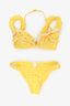 Zimmermann Yellow 'Lumino' Polka Dot Bikini Size 4