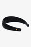 Gucci Black Leather Logo Headband
