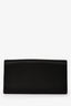 Roger Vivier Black Satin 'Efflorescence' Clutch with Chain Strap
