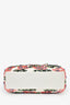 Christian Dior 2014 Cream Satin Multi Sequin Mini Lady Dior Top Handle with Strap
