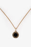 Bvlgari 18K Yellow Gold Onyx Circle Pendant Necklace