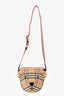 Burberry Kid's Brown Tartan Pattern Teddy Bear Crossbody