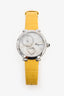 Salvatore Ferragamo Yellow Croc Print 'Cuore' Watch