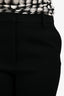 3.1 Phillip Lim Black Wool Cuffed Tapered Pants Size 10