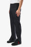 Gucci Navy Blue GG Jacquard Trousers Size 44 Mens