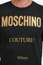 Moschino Couture Black/Gold Logo T-Shirt Estimated Size L Mens