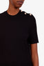 Sandro Black Knit 'Alyssa' Flared Mini Dress Size 42