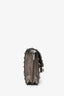 Prada Grey Spazzolato Studded Mini Sound Bag