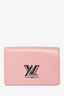Louis Vuitton Pink Epi Leather Twist Belt Wallet On Chain