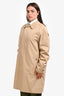 Burberry Beige 'The Camden' Car Coat Size 52