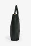 Saint Laurent Dark Green Leather Small 'Shopping Toy' Tote with Strap