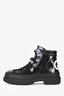 Gucci Black Leather Ghibli Interlocking GG Hiking Boots Size 8 Mens