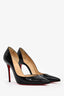Christian Louboutin Black Patent 'Iriza 100' Pumps Size 36.5
