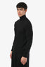 Moncler Black Cotton Turtleneck Sweater Size L Mens