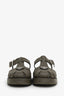 Prada Green Rubber 'Monolith' Fisherman Sandals Size 37