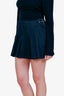 Reformation Blue Denim Billie Pleated Mini Skirt Size 24