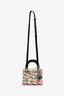 Christian Dior 2014 Cream Satin Multi Sequin Mini Lady Dior Top Handle with Strap