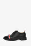 Thom Browne Black Leather Bow Detail Loafers Size 36.5