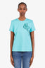 Hermès Blue "Ferronnerie" Printed Straight T-shirt Size 40