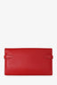 Hermès Red Epsom Kelly Long Wallet PHW