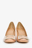 Roger Vivier Nude Patent Leather Buckle Kitten Heel Size 36