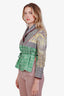 Etro Cream/Black/Brown Patterned Single Breasted Blazer Size S