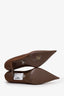 Prada Brown Satin Pointed Toe Heels Size 38