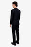Pal Zileri Black Wool Single Breasted Blazer + Pant Set Size 48 Mens