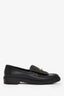 Pre-loved Chanel™ Black Quilted Leather Tab CC Turnlock Loafers Size 38.5C