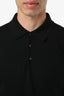 Moncler Black Wool Polo Sweater Size L Men's