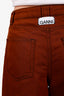 Ganni Brown Denim Knee Length Shorts Size 27