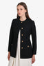 Gucci 2022 Black Wool Buttoned Evening Jacket Size 36