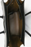 Celine Blue/Brown/Black Suede and Leather Micro 'Luggage' Tote With Top Handles