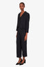 Pre-loved Chanel™ 02C Black Single Breasted Two-Piece Suit Size 42