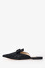 Jimmy Choo Black Glitter Bow Mules Size 40