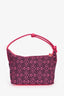 Loewe Pink/Black Anagram Jacquard Canvas Small Cubi Shoulder Bag
