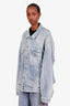 Balenciaga Blue Denim FW19 Button Up Jean Jacket Size 38