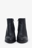Alexander Wang Black Leather Gabi Ankle Boots Size 37.5