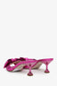Miu Miu Fuchsia Leather Bow Mules Size 36