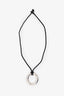 Tiffany & Co. Sterling Silver Elsa Peretti Sevillana Silk Cord Necklace